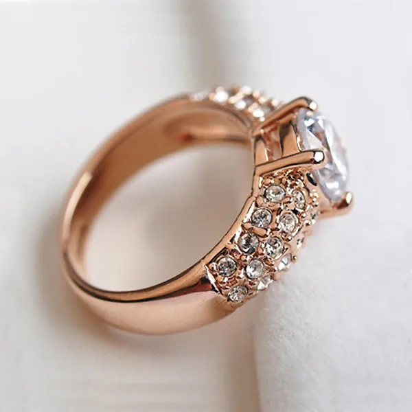 USTAR обручальные кольца с четырьмя крапанами 7 мм из циркония для женщин модные