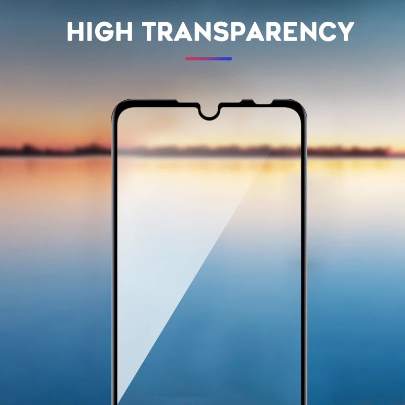 Полное покрытие закаленное стекло протектор экрана для Xiaomi Redmi Note 7 Pro 7A защитная