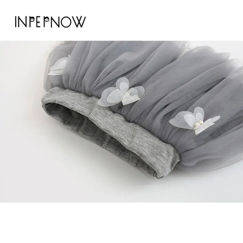 Весенне-летние платья для девочек INPEPNOW вечерние НКИ и свадьбы комплект с