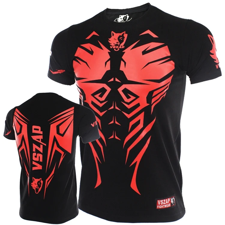 VSZAP T-Shirt MMA Vest Muay Thai Jerseys Boxing Tank Top Fitness