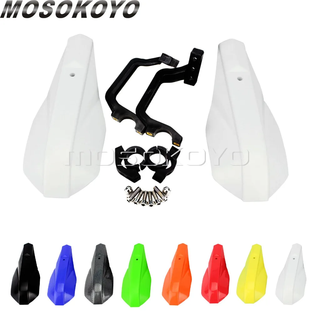 

7/8" Handguard Dirt Bike Motocross 22mm White Hand Brush Guards Protector for Yamaha Suzuki WR TTR YZF CRF