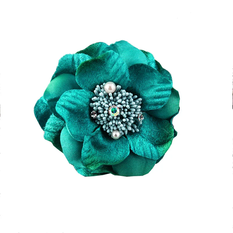 Классическая Брошь В Виде Цветка из ткани высококачественные женские заколки