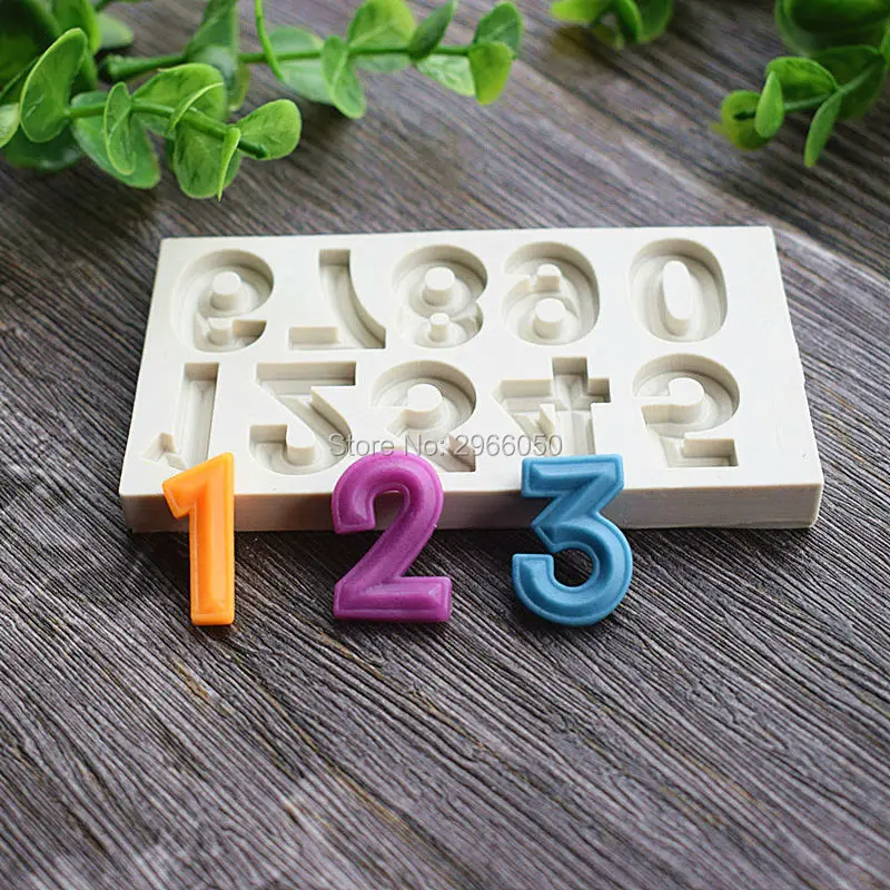 Цифровая силиконовая форма для торта шоколадного инструмент пекарни кухонные