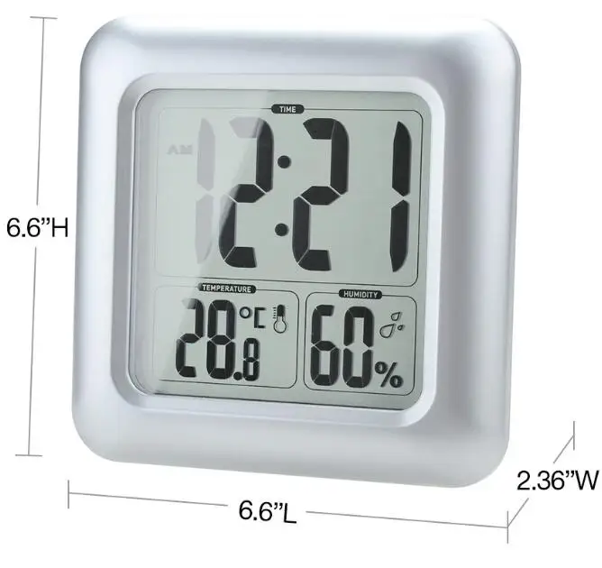 Цифровые часы для душа водонепроницаемые современные модные с присоской