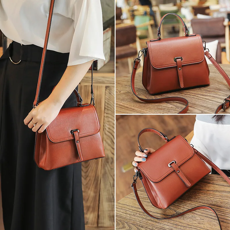 Новинка 2019 женские кожаные сумки большие тоут женская сумка на плечо + мессенджер