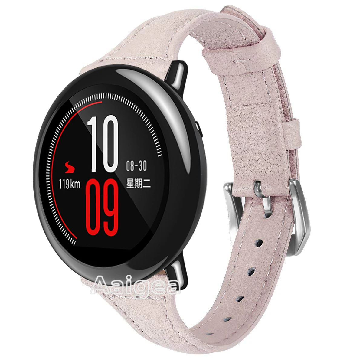 Элегантный тонкий кожаный ремешок для часов для Xiaomi Huami Amazfit PACE Смарт-часы замена Классическая пряжка кожаный браслет 22 мм