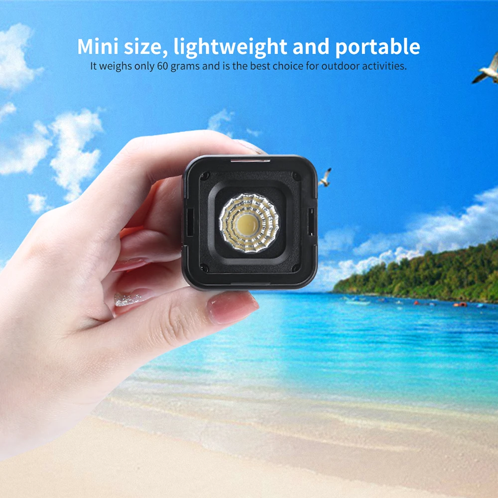 Ulanzi L1 Pro мини Универсальный светодиодный светильник водонепроницаемый на камеру цветной гель-Камп для Дронов DJI Osmo Pocket Osmo Action DSLRs Gopro 7