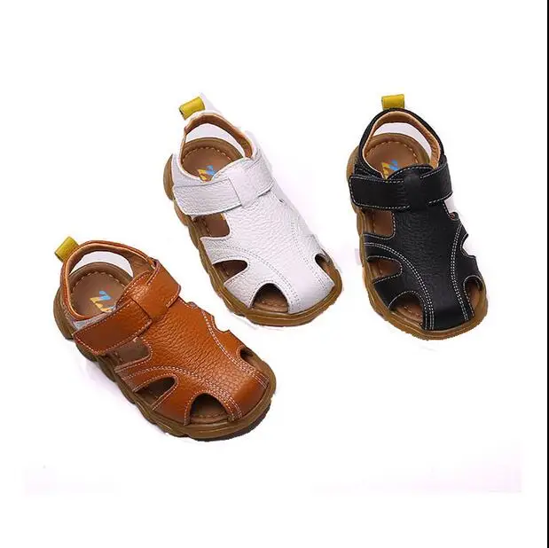 Сандалии Баотоу для мальчиков нескользящая детская обувь на мягкой подошве