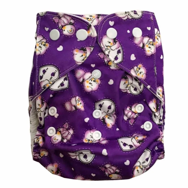 

Diaper For Babies Elastic Waist Reusable Washable Cloth Diapers one pockert nappies With Inserts 10 Pcs For Promotion