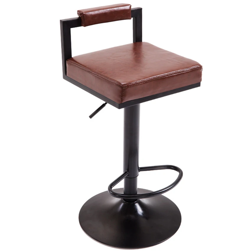 

10 Colors Modern Swivel Bar Stool Height Adjustable Bar Chair With Footrest Pneumatic Coffee Counter Dining Pub Chair Barstool