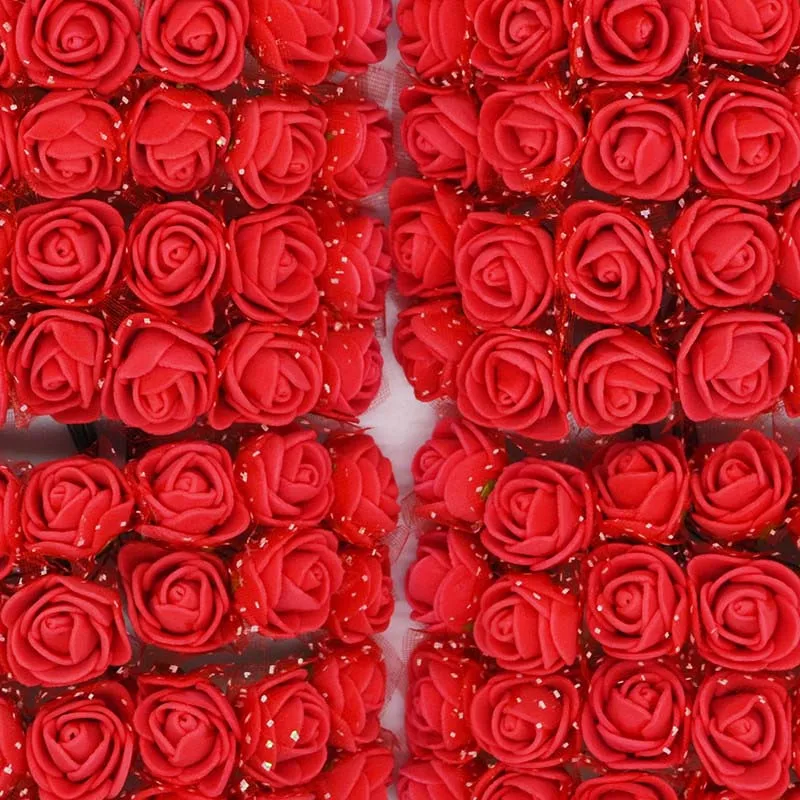 144pcs red 1 шт. моделирующий пенополистирол пенопласт МИШКА белый шар для рукоделия Рождественская вечеринка украшения подарки на день рождения - Цвет: 144pcs red
