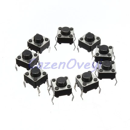 200 шт./лот сенсорный выключатель 6*6*5 кнопок DIP 4pin мм DIP4 /OFF Touch 6x6x5 Высокое качество -