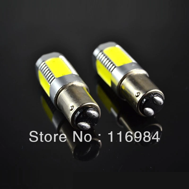 

2 шт./лот 1157 BAY15D 7,5 W COB светодиодный авто хвост задний ход освещению номерного знака Лампа для DC 12V