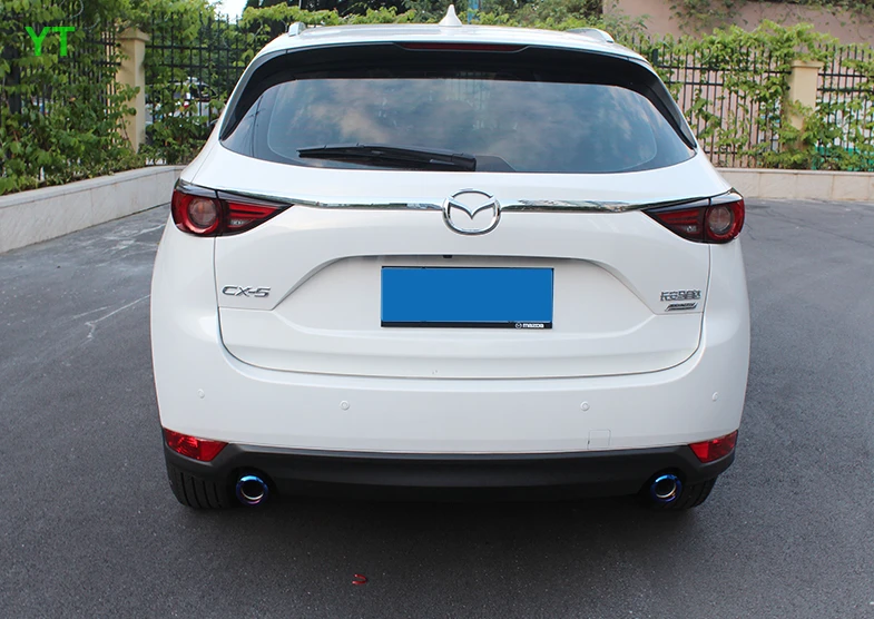 Авто задняя дверь отделка багажника хромированные аксессуары для mazda CX-5 cx 5,2 шт./лот, автостайлинг