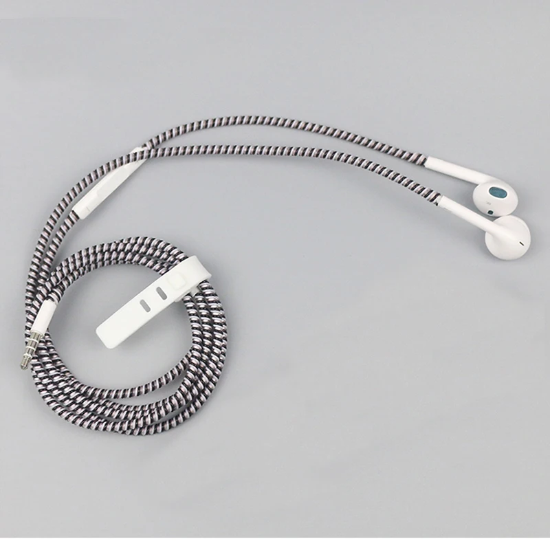 2 шт./лот защита спирального кабеля для Iphone наушники катушка намотки 1,1 м Earpods чехол Веревка Защита пружина шпагат покрытие для наушников