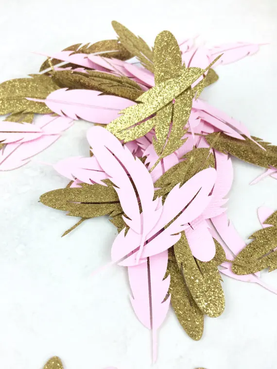 Перьевая конфетти бохо вечерние украшения для стола|confetti table decor|confetti baby showerconfetti