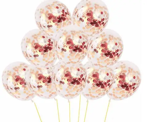 10 pcs 15 шт./компл. металлические конфетти из блесток Агат латексные шары хром металл латексный шар набор Свадебные День Рождения декоративные шары - Цвет: 10 pcs