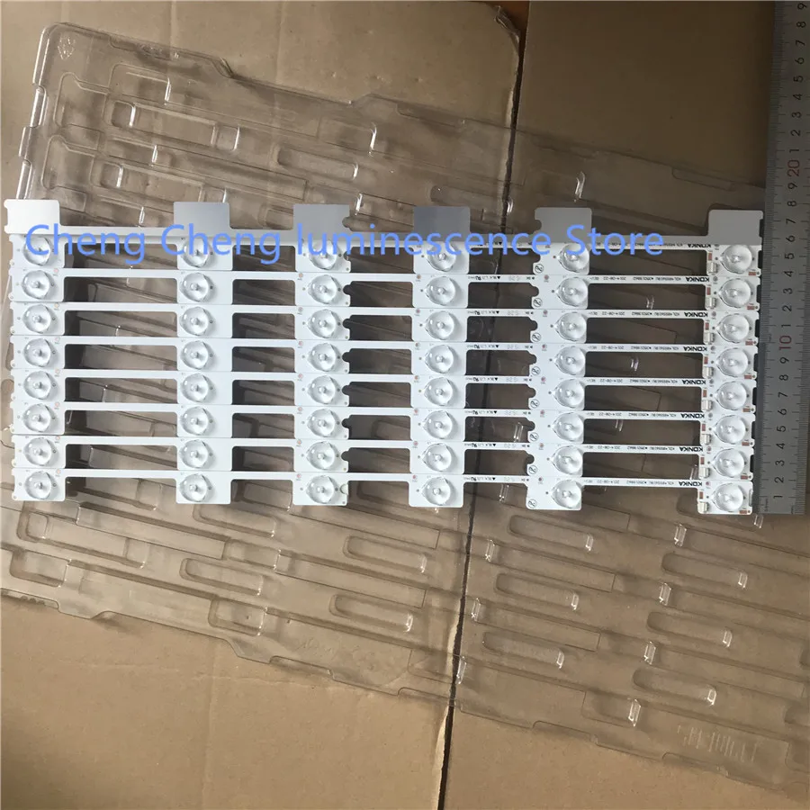 12 шт./лот светодиодная подсветка для бара полосы для KONKA KDL48JT618A KDL48SS618U 35018540 35018539 6 светодиодный S(6 V) 442 мм