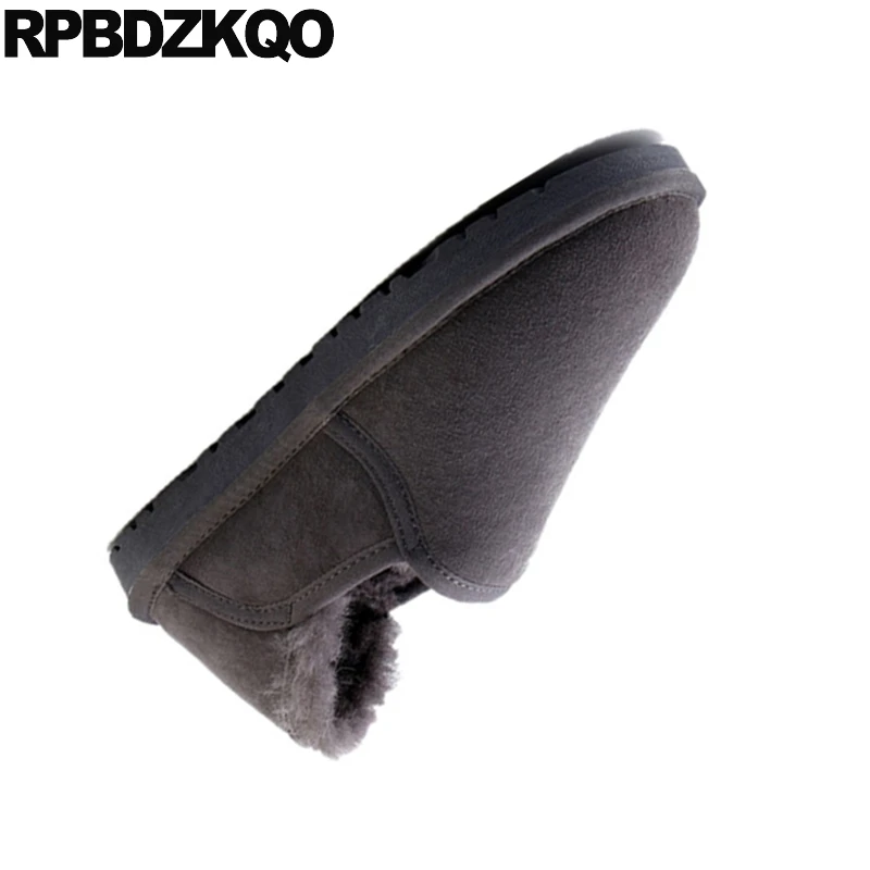 Обувь из овечьей кожи с камуфляжным принтом Роскошная зимняя обувь на натуральном меху размера плюс в