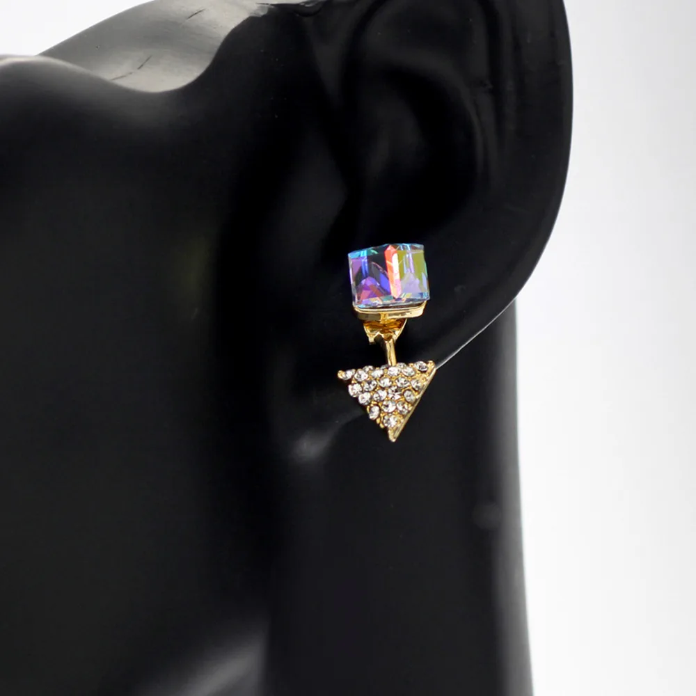 Neoglory с украшением в виде кристаллов и стразы длинные висячие серьги стильные