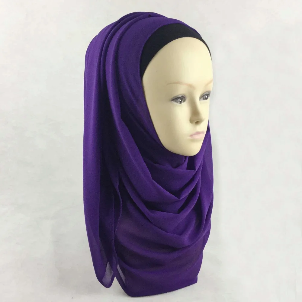 Однотонный мусульманский хиджаб мусульманские хиджабы для женщин однотонные