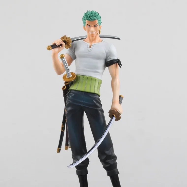 Huong аниме одна штука 21 см поп Roronoa Зоро 10-летие ПВХ фигурку Модель коллекции Brinquedos