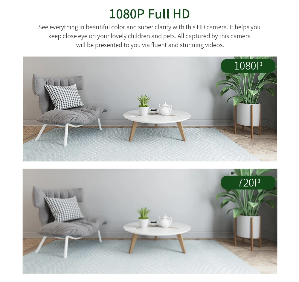 INQMEGA 1080P 720P IP камера WiFi Беспроводная мини умная домашняя видеонаблюдения