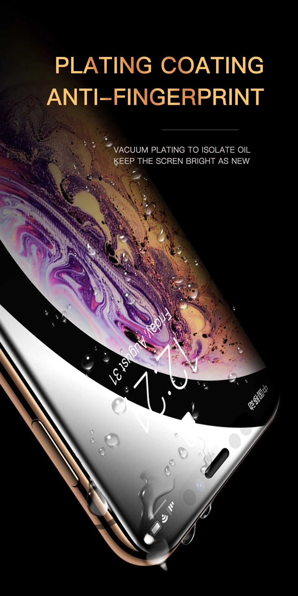 19D защита экрана закаленное стекло для iPhone XR 7 8 6 S 6 S Plus полное покрытие Защитное стекло для iPhone X XS крепление Max Guard пленка