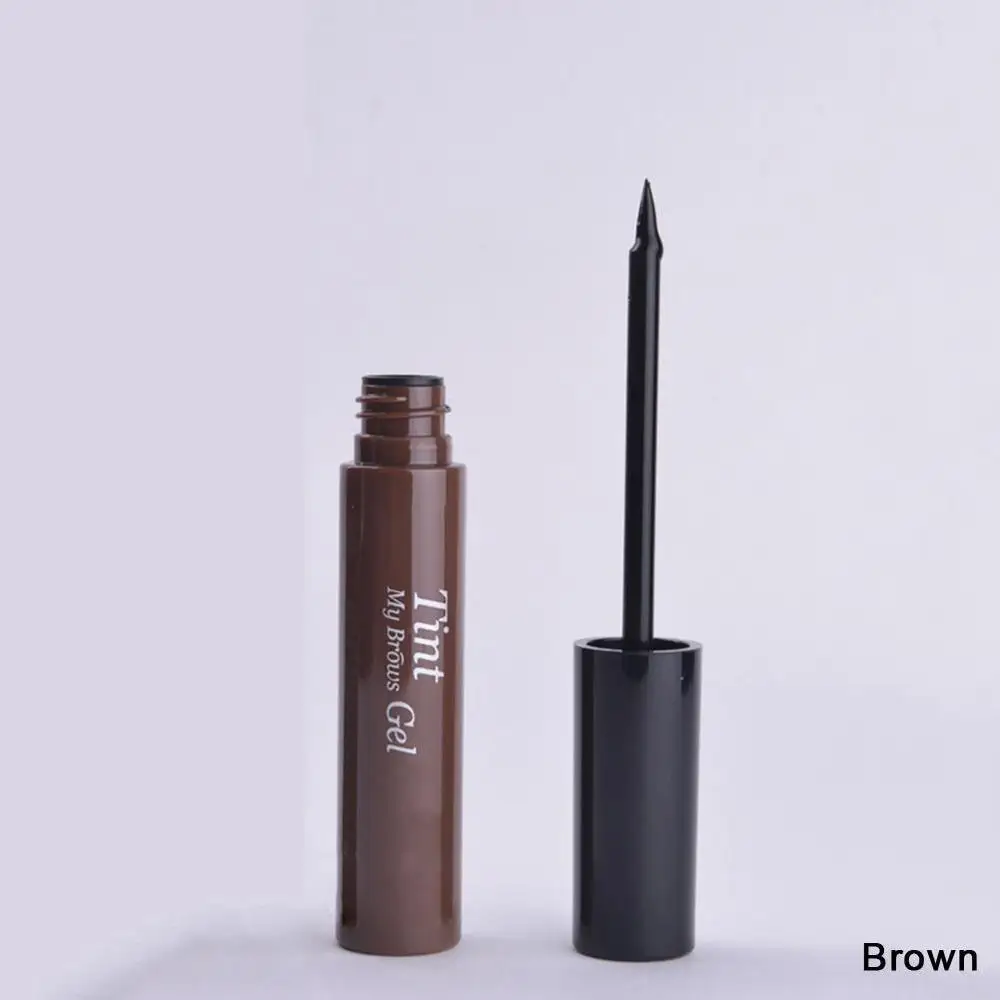 Brown Стиль тату Отшелушивающий гель для бровей супер прочный водонепроницаемый профессиональный Отшелушивающий натуральный краска-тинт для бровей Макияж - Цвет: Brown