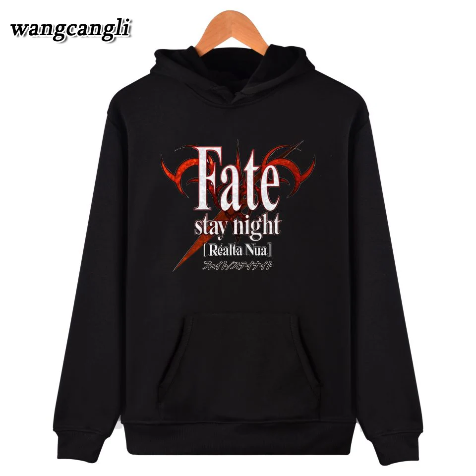 Зимний Свитшот Fate Stay Night в стиле Харадзюку мужские модные пуловеры толстовки с