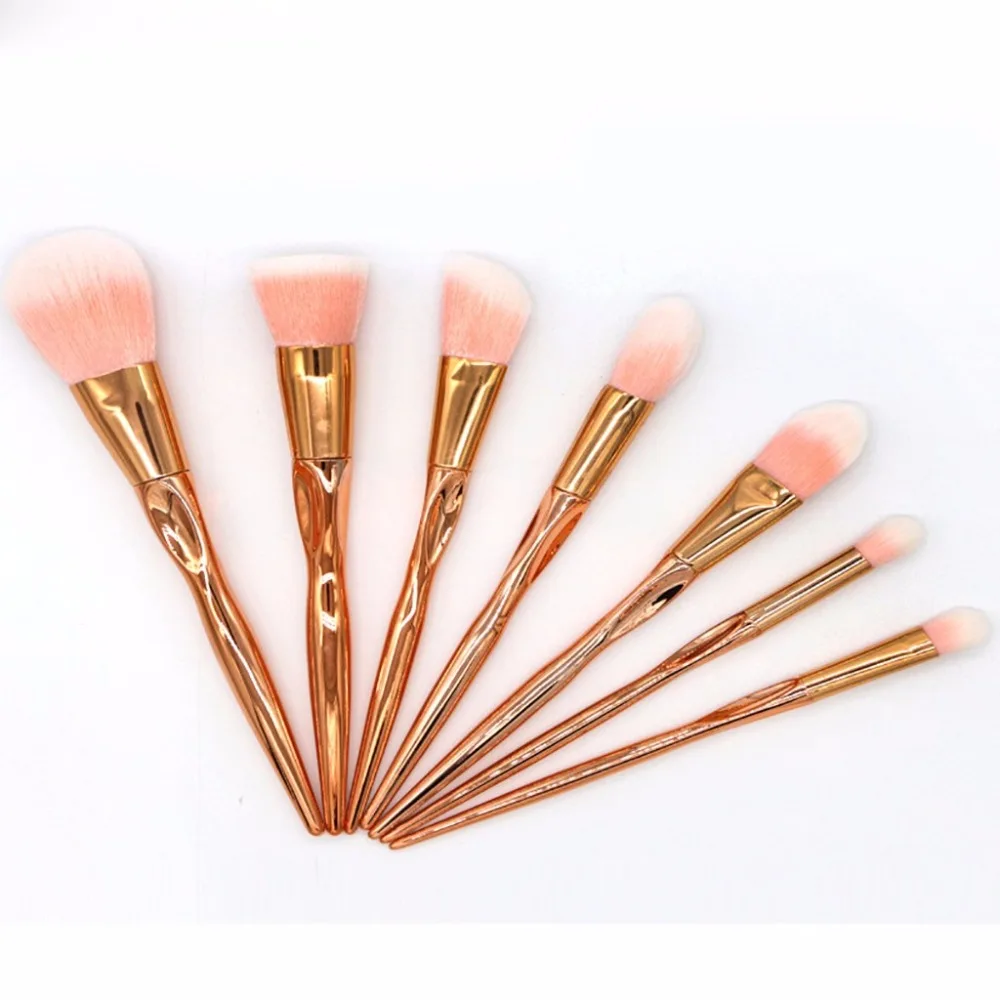 7 шт. кисти для макияжа инструмент кисть теней pinceaux maquillage красоты набор кистей