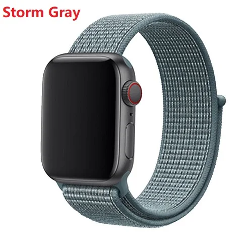 17 Мягкий нейлоновый ремешок для Apple Watch 44 мм 40 мм 42 мм 38 мм 1 2 3 4 браслет ремешок для iWatch 44 мм 40 мм ремешок+ защита экрана - Цвет: 17