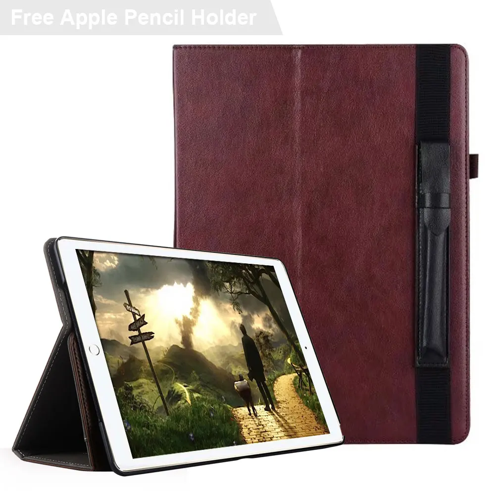 Умный чехол книжка из ПУ кожи для iPad Pro 10 5 дюймов A1701 A1709 с держателем карандашом и