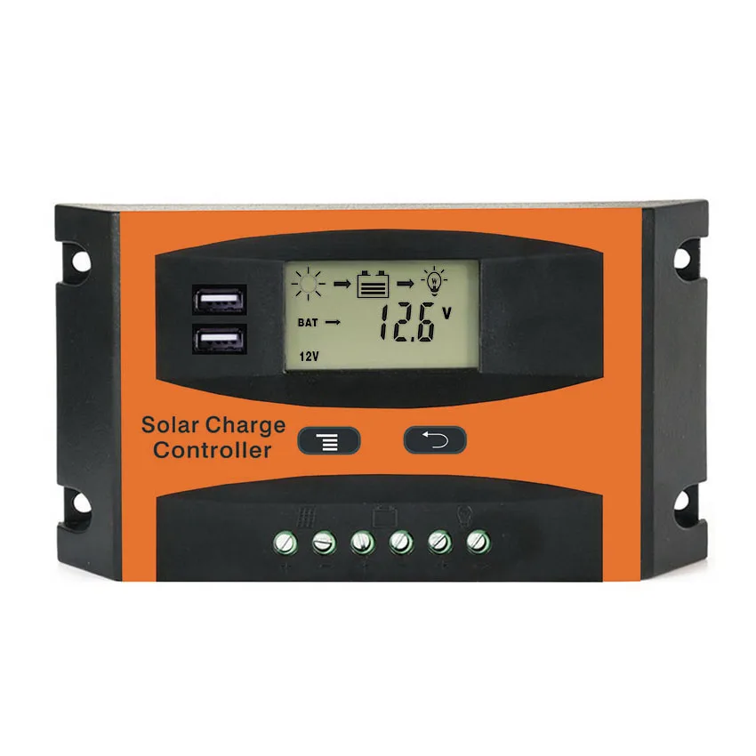 20A 12V 24V блок управления установкой на солнечной батарее ЖК-дисплей Функция Dual USB