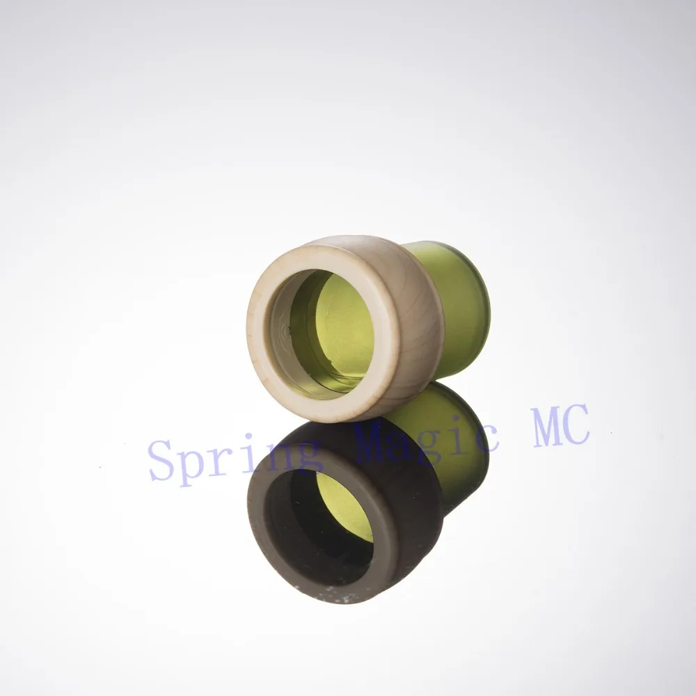 Новая 40 мл зеленая стеклянная бутылка для лосьона с деревянным кольцом крышка