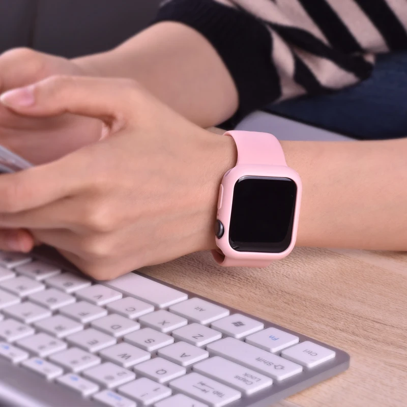 Мягкий силиконовый чехол для часов ProBefit+ ремешок для часов Apple Watch 3 2 1 42 мм 38 мм резиновый ремешок для iWatch 5 4 40 мм 44 мм