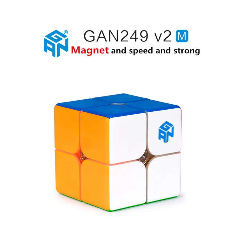 GAN249 v2 M Магнитный 2x2x2 Магический кубик карманные кубики V2M профессиональные
