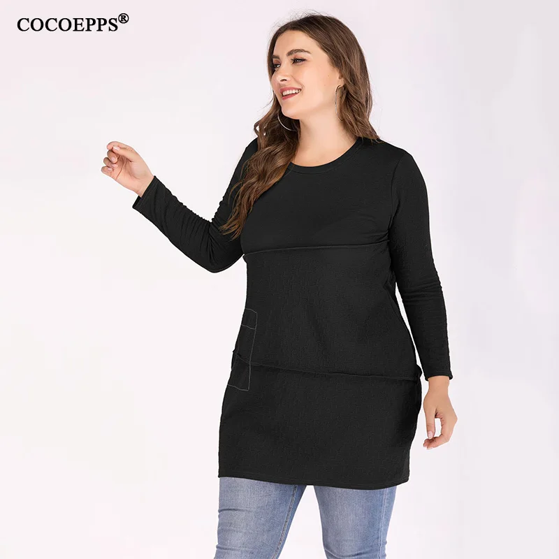 Женская Лоскутная Футболка 2xl 3xl большого размера женские топы с круглым вырезом