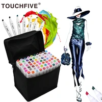 touchfive 30406080168colors pen markers set dual head sketch markers pen for drawing manga liner markers design art supplies
