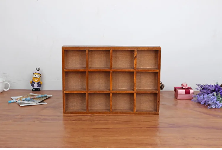 

1PC Multifunctional Retro Wooden Storage Box Creative Desktop Wood Box Organizer Jewelry Toys Potted Plants Container EJL 0904