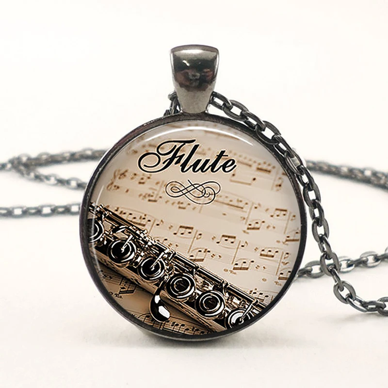 Кулон для флейты и музыки подвеска подарок на Рождество модное ювелирное изделие