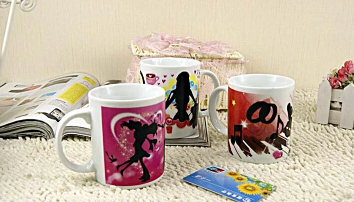 1 шт. чаша для пробуждения меняющая цвет кружка волшебная высококачественная керамическая чашка для кофе изменение температуры на заказ подарок на день Святого Валентина A1140