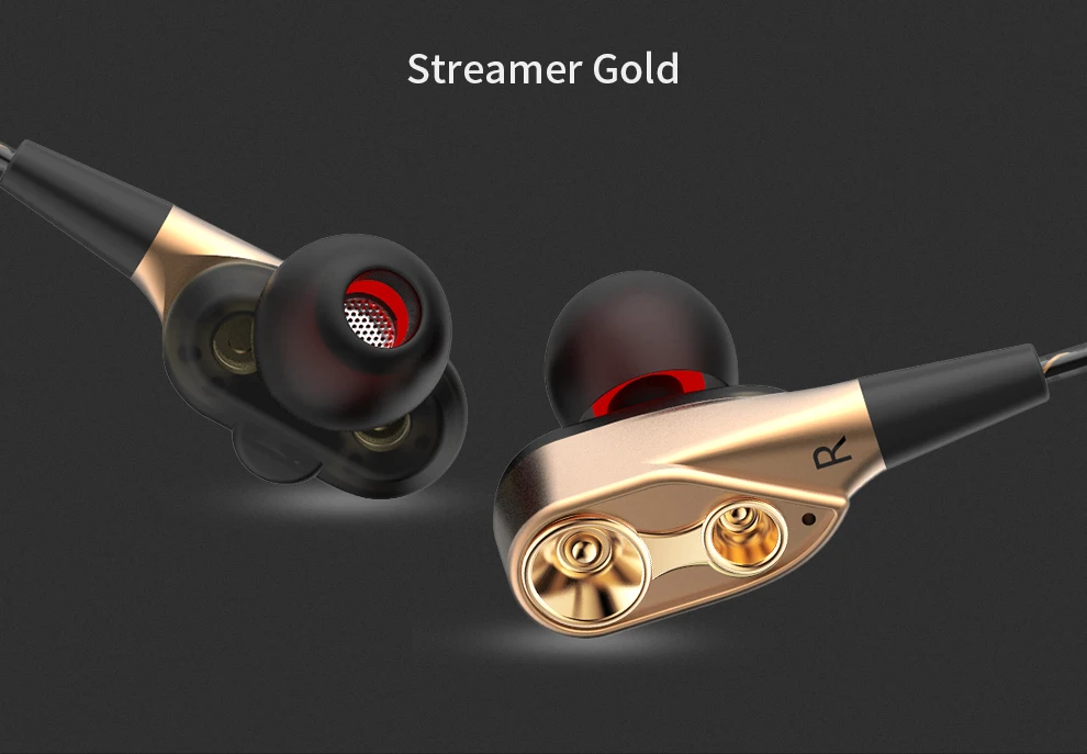 QKZ CK8 HiFi проводные наушники с двумя динамическими четырехъядерным динамиком 3,5 мм наушники-вкладыши гибкий кабель с микрофоном fone de ouvido