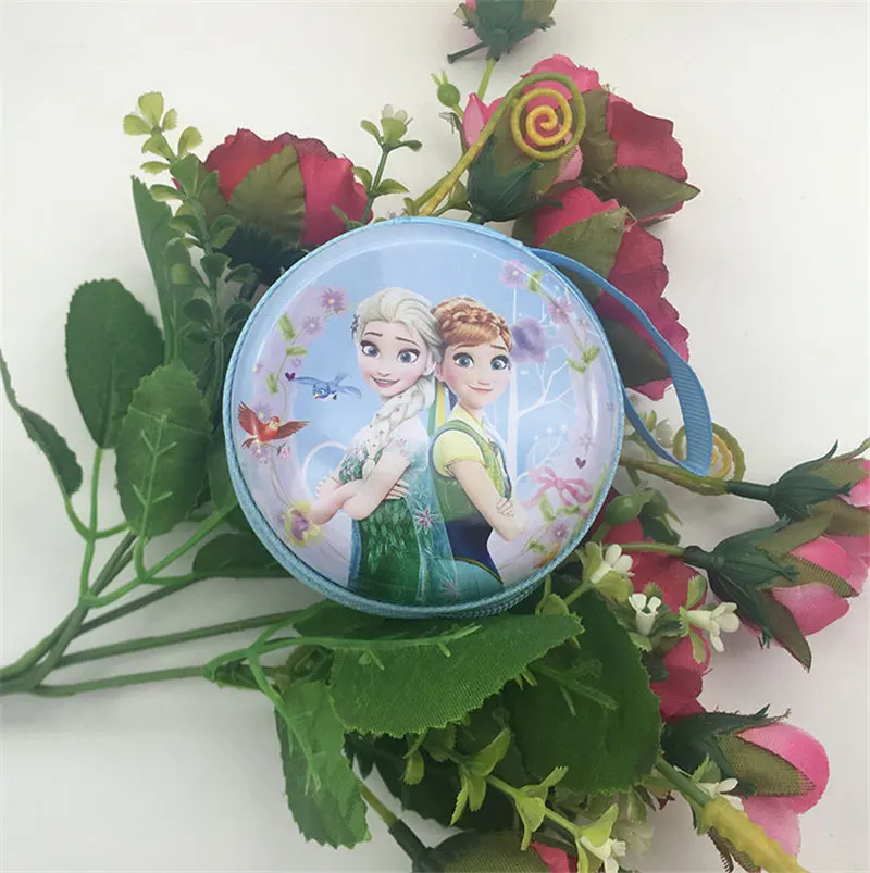 5 Disney милые Жесть портмоне с рисунком Эльзы из мультфильма "Холодное сердце", Анна монета девушка кошелек мини-наушники для хранения Круглый кошелек - Цвет: 5