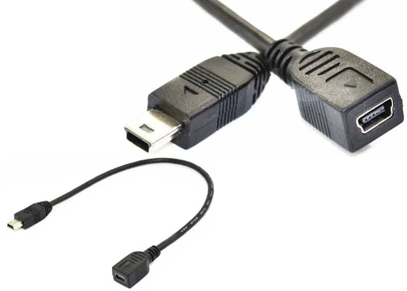 Мини USB удлинитель зарядный кабель MINI T port Мужской автобус MP4 телефон Оборудование