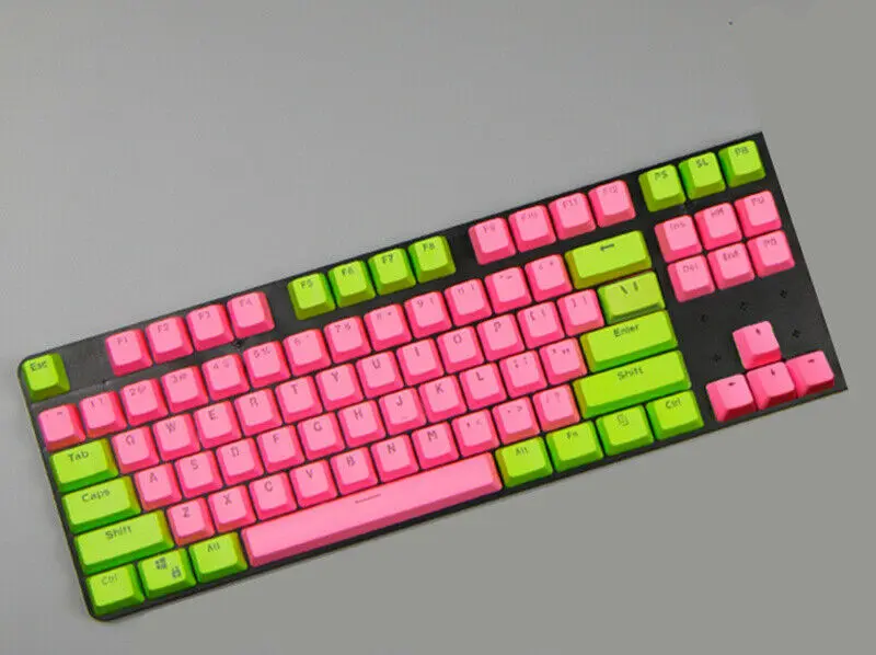 87/104 клавиш EVA красный розовый PBT подсветка Keycap OEM высота Doubleshot набор ключей для Cherry