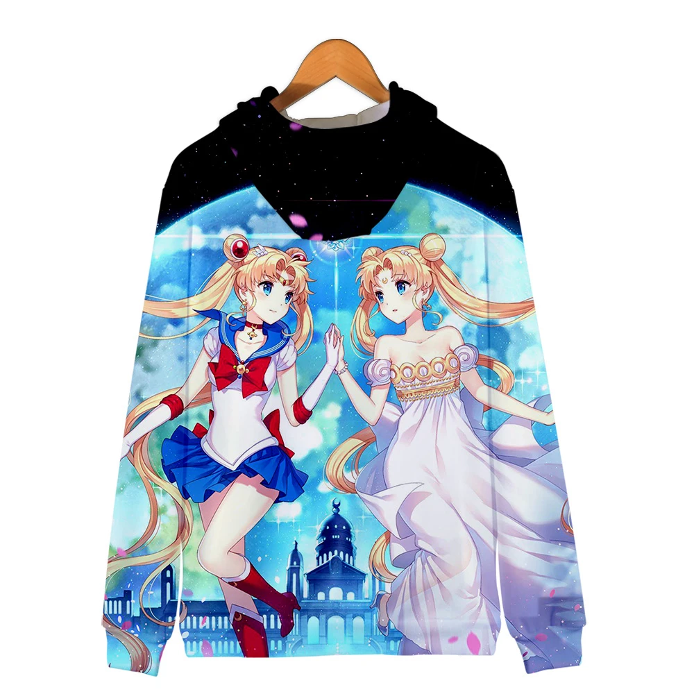 Fashion Zipper Hoodies Sailor Moon 3D Print coat Women's Sailor Moon Hoodies Kawaii high quality Streetwear Zipper Hoodie 4XL