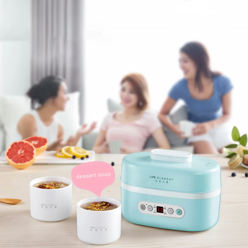 

Kbxstart Portable Multi-function Electric Thermal Heating Lunch Box Rice Cooker 220V For School Office Home with Ceramic Liner