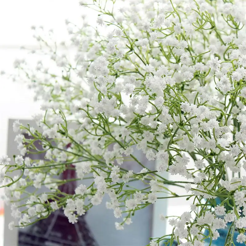 1 шт. Bifurcation белые детские дышащие цветы Искусственные Поддельные Gypsophila DIY