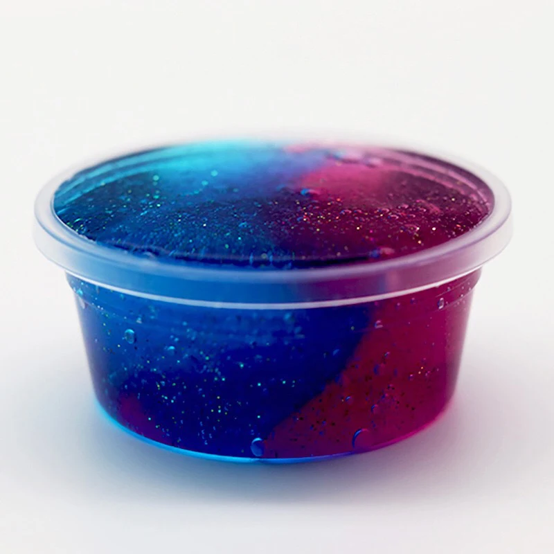 Слизь игрушки 2 цвета Galaxy Goo мягкая глина для снятия стресса Шуточный розыгрыш